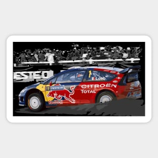 WRC CAR CITROEN Loeb C4 Sébastien Champion Citroën Magnet